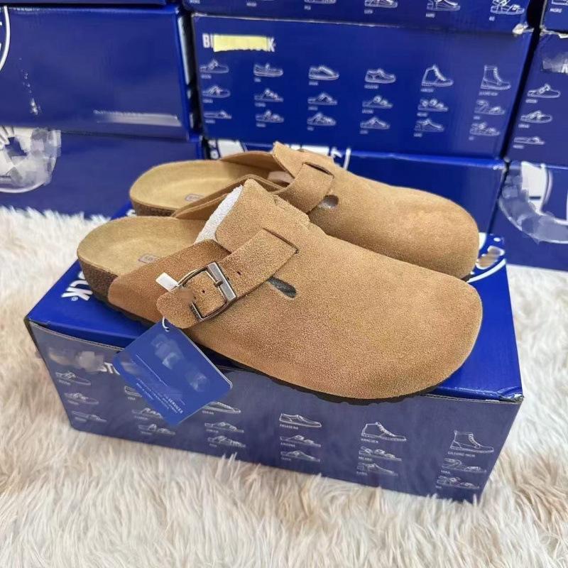 Birkenstocks pure original couple's new bag head cool slippers lazy person wearing Birkenstocks outside