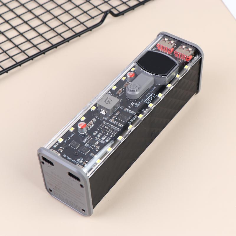18650 Battery Storage Box 8 Cell PD 45W Fast Charging Power Bank Case DIY Rechargeable Kit for Camping Business Trips
