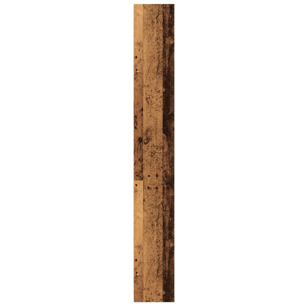 Bookshelf Reclaimed Wood Look 60x24x176 cm Engineered Wood