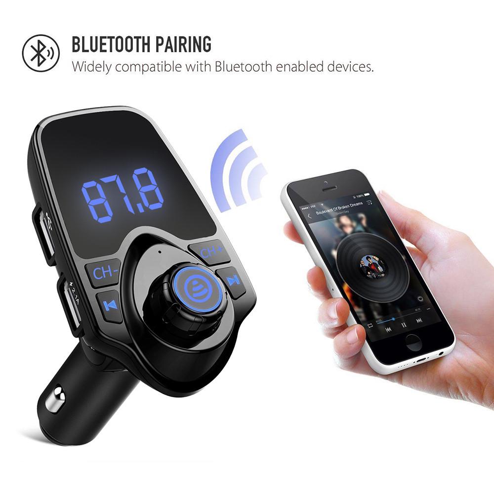 Buy Wireless Bluetooth Handsfree Car Kit FM Transmitter MP3 Player Dual