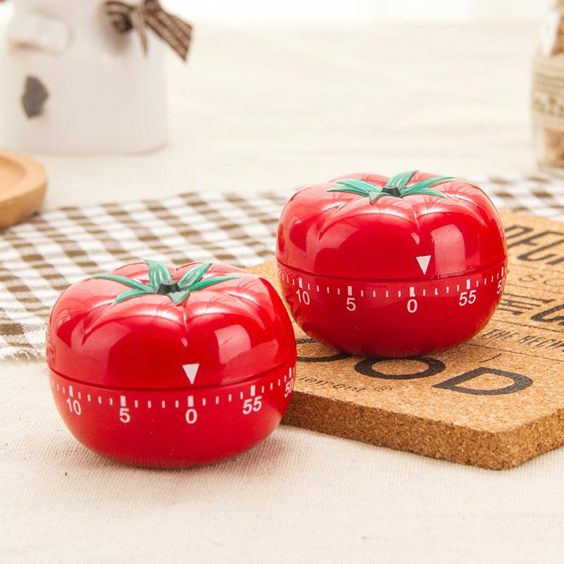 Temporizador de Tomate Temporizador de Cozinha Eletrônico Lembrete Pomodoro Mecânico Contagem Regressiva Alarme Ferramenta de Cozinha para Cozinhar Temporizador de Jogo Relógio Temporizador
