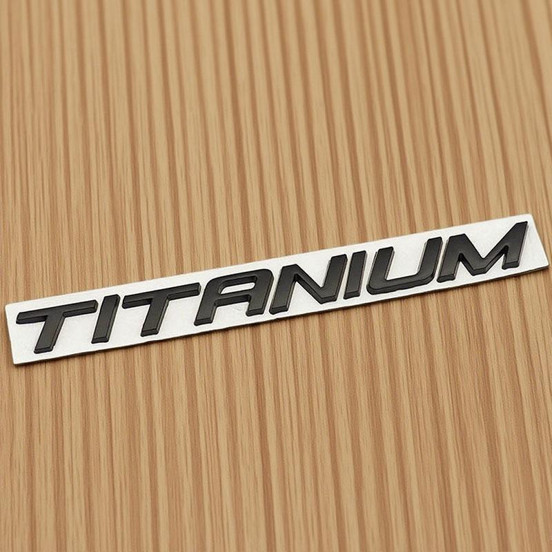 3d Metal Letters Logo Emblem Car Rear Trunk Sticker Badge for TITANIUM Mondeo Mkv Kuga Ecosport Accessories