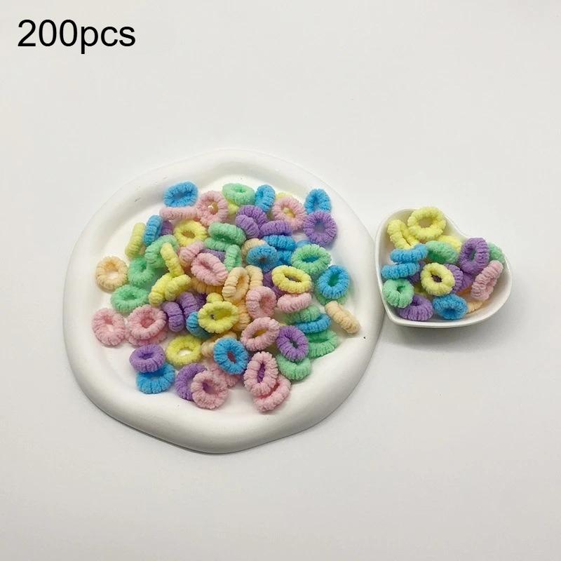 

200pcs High Elasticity Hair Ties Thumb Hair Rings Durable Elastic Hair Bands Sports Daily Wear Hair Accessories for Women 200pcs