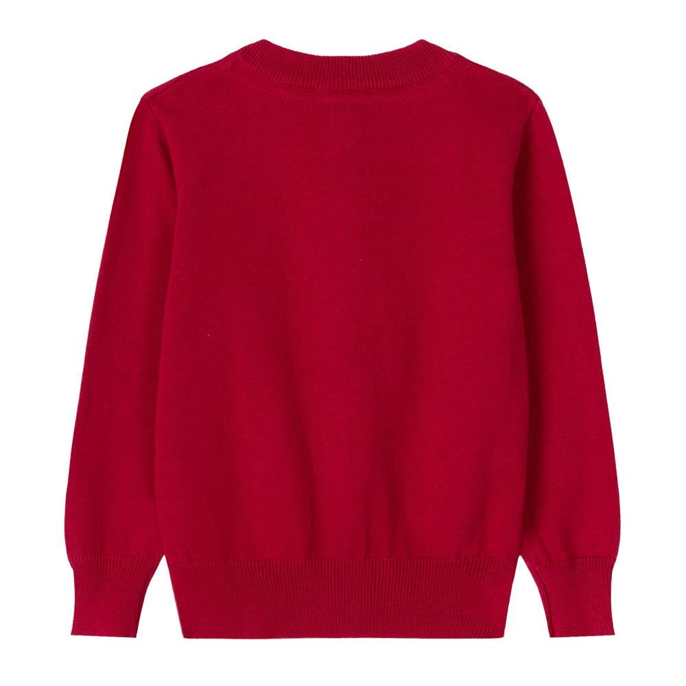 Sonbahar Yeni Pamuklu Fiyonk Kore Hırkası Kız Örme Hırka Uzun Kollu Küçük Çocuk Kazak Ceket