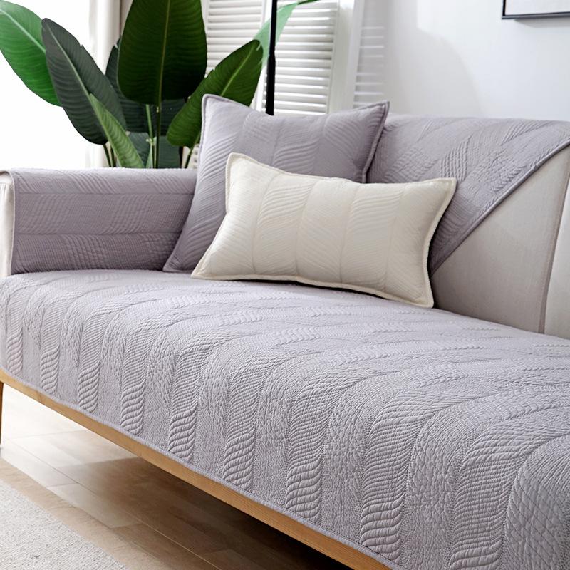 Sofa Cushions, All-season Universal Cotton Non-slip Seat Cushions, Simple and Modern, Summer Cover Cloth and Leather Sofa Covers, Scarves