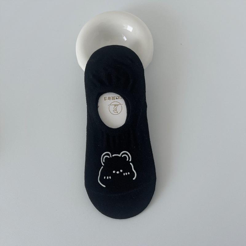 Boat Socks for Women, Summer Thin and Cute Bear Socks for Women, Shallow Invisible Socks for Women, and Short Socks for Women