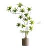 Luxurious Bionic Lily & Bamboo Indoor Decor: Large Artificial Greenery for Living Space