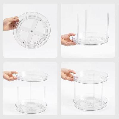360Degree Rotatable Desktop Cosmetic Rack Bathroom Shelf Large-Capacity Perfume Aromatherapy Skin Care Product Storage Rack Organizer