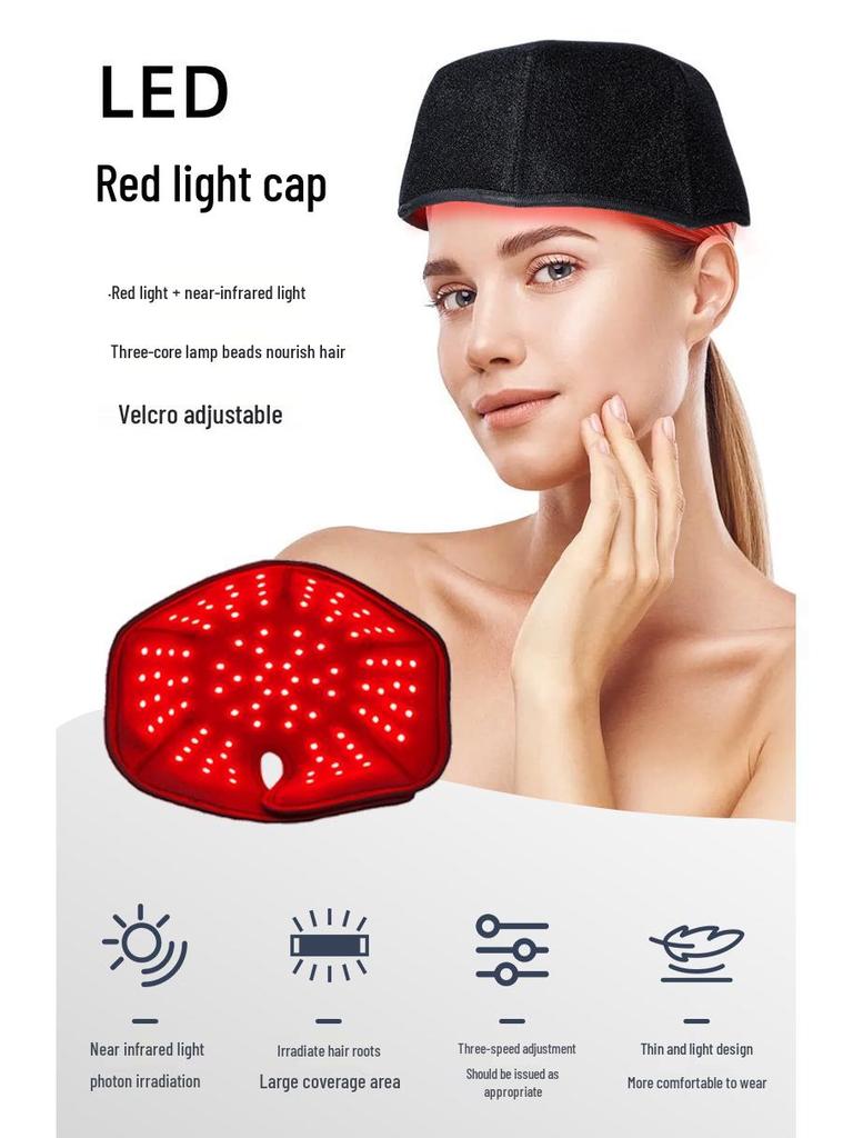 LED Red Light Therapy Hair Growth Cap with 100-108 Beads (660nm & 850nm) Hair Health & Care Hat