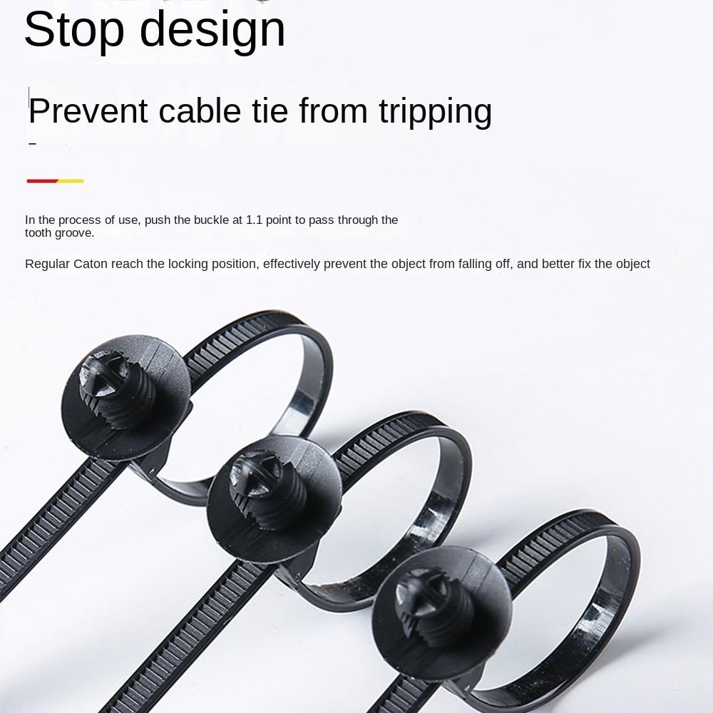 20pcs Self Locking Nylon Cable Ties Fastening Zip Cable Ties Wrap Cable Thread Car Nylon Ties Multifunctional Portable Cable Tie