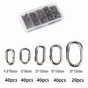 Stainless Steel Fishing Swivel Rings Multiple Sizes Lure Connecting Ring  Fishing Accessories