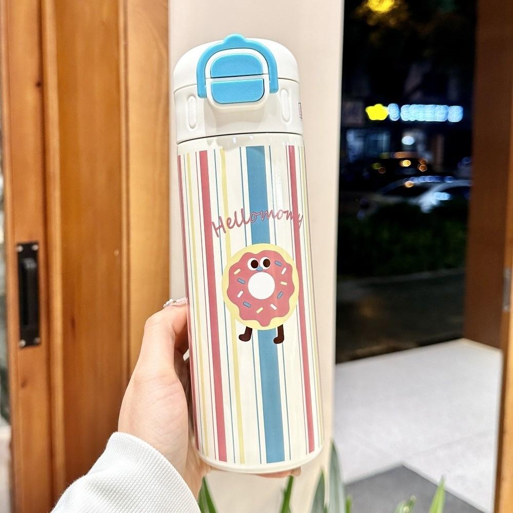 520ml Capacity Thermos Cup Double-layer Vacuum Cup Portable Vacuum Flask  Hot Travel