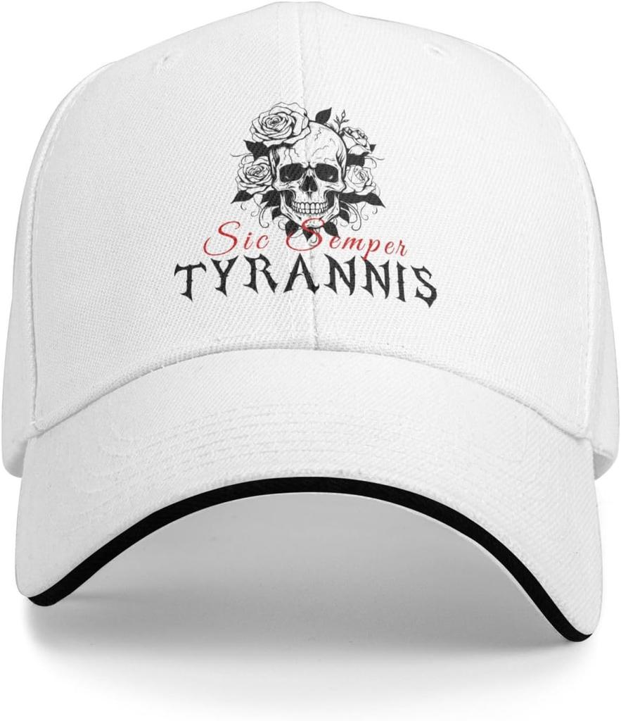 Skull Roses Baseball Cap Polyester Adjustable Outdoor Unisex Adult Cap