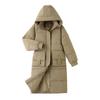 Medium and Long Cotton Clothes for Women, 2025 Winter New Style Korean Cotton-padded Clothes Over Knee Long Loose Thick Cotton-padded Coat