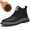 Martin boots men's high-top leather boots snow boots medium-top short boots tooling shoes men's trendy shoes leather shoes men's shoes winter