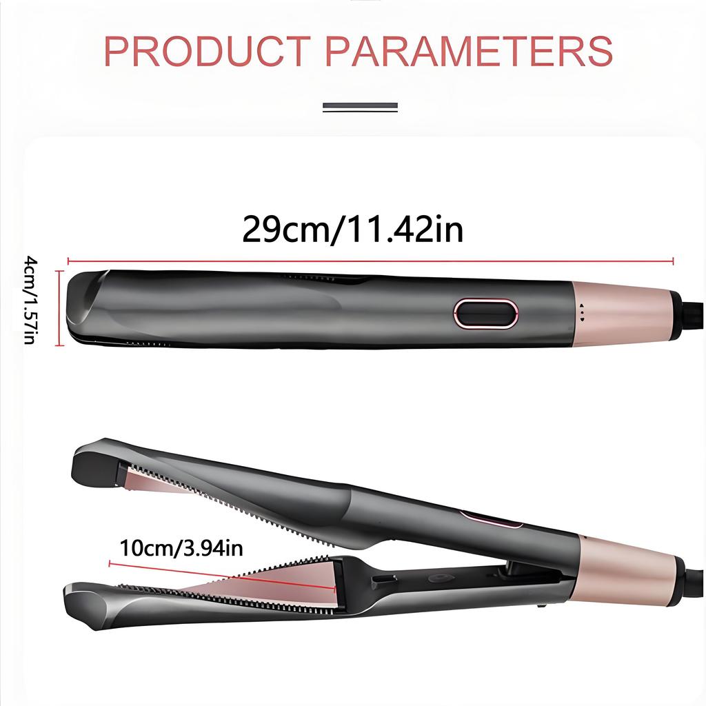 Professional Hair Straightener 2 In 1 Straight Curler Tourmaline Ceramic Heating Plate Curling Twisted Flat Iron Hair Styling