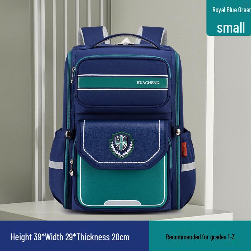 Children's Spine Protection Backpack, Ages 6-12, Grades 1-6, with Double Straps and Burden Reduction for Primary School.
