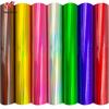Holographic Iridescent Heat Transfer Vinyl Iron On Tshirt Craft Vinyl HTV Printing Cut Film for DIY Clothing Fabrics Decor