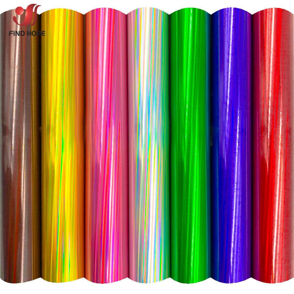 Holographic Iridescent Heat Transfer Vinyl Iron On Tshirt Craft Vinyl HTV Printing Cut Film for DIY Clothing Fabrics Decor