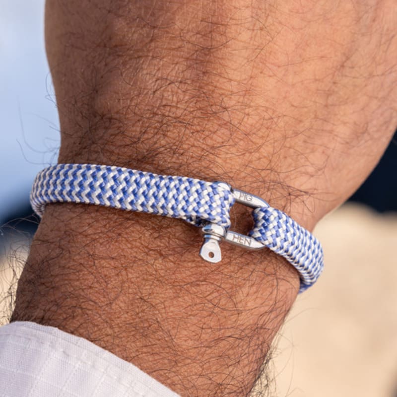 PIG & HEN Vicious Big Bracelet - Indigo Purple X Cream X Silver