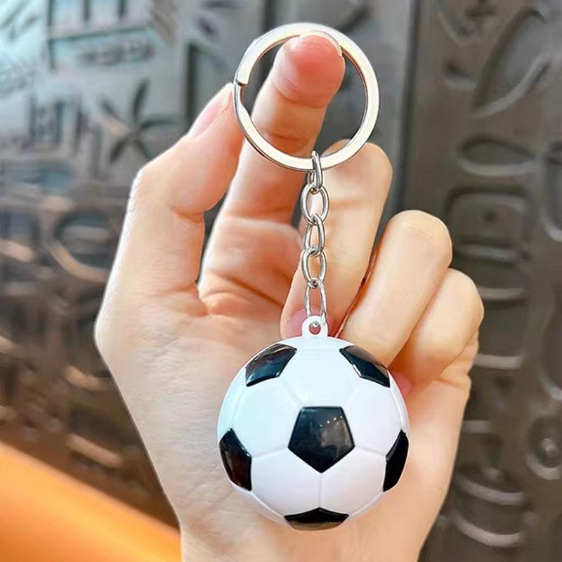 1-20pcs Simulated Football Keychains Creative Mini Pendant Backpack Hanging Decoration Keychain Engraved Sports Souvenir