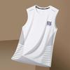 Gilet Sportivo da Uomo Estivo Asciugatura Rapida Traspirante Base Shirt Allenamento Spalle Larghe Senza Maniche Maglietta Tecnica Traspirante Top