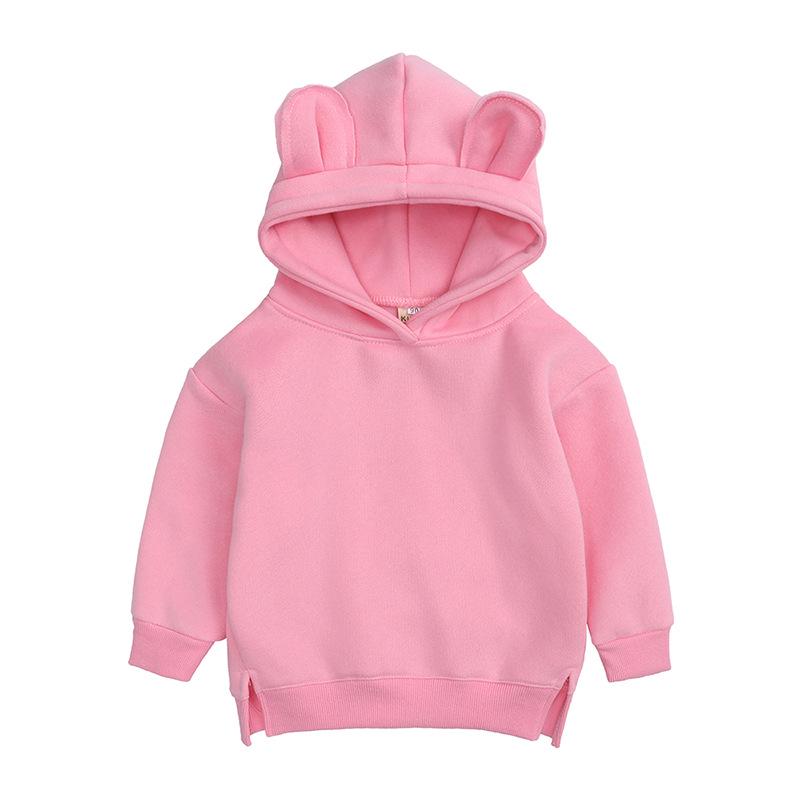 Unisex Kids' Fleece Hoodie: Korean Style Thickened Sweatshirt for Autumn/Winter 2026
