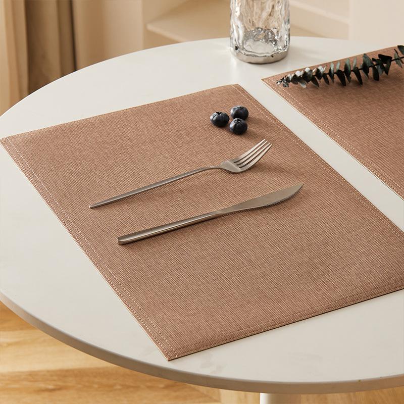 Tabletex hot spot PVC cloth pattern sewing leather environmental protection placemat waterproof oil stain table mat bowl mat coaster