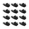 12PCS Tent Clamps Secure Windproofs Camping Clip with Hole Design Plastic Texture for Outdoor Shelter Accessories