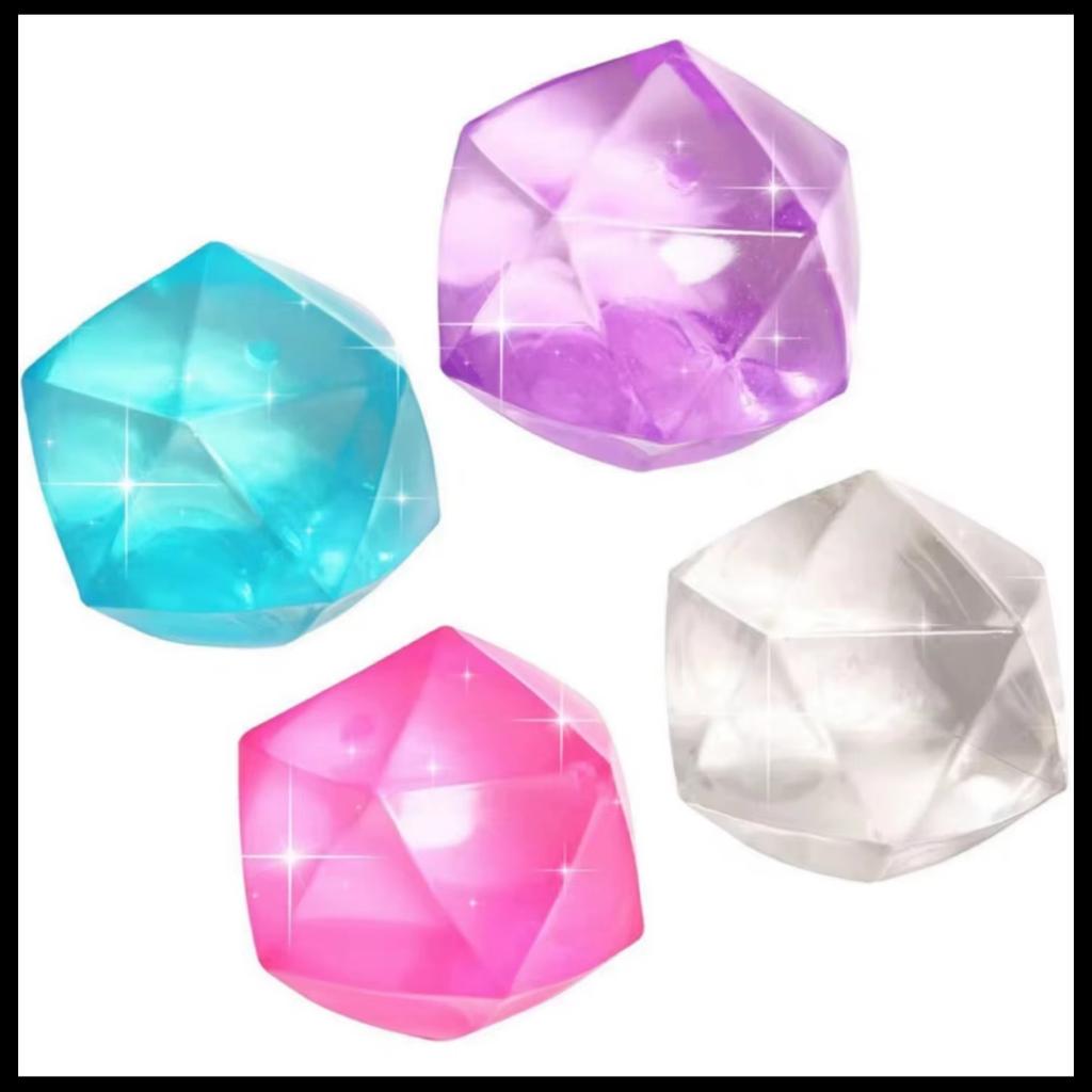 4 Rozmiary Zabawki do Ściskania Odstresowujące Kostki Lodu - Miękkie Zabawki Sensoryczne na Lęk i Nerwowe Ruchy - Upominki Imprezowe dla Dzieci i Dorosłych