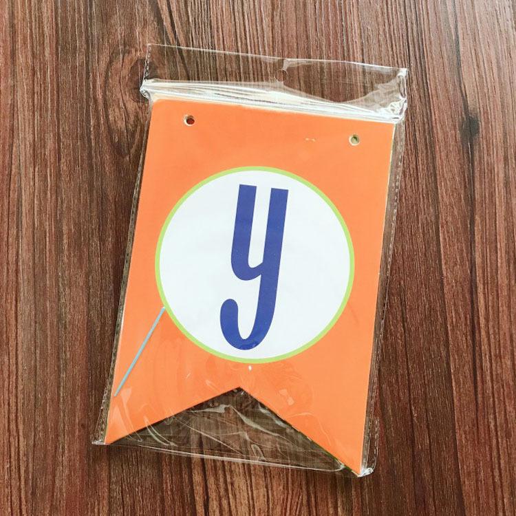 Dinosaur Theme Party Decoration Letter Birthday Flag Children'S Party Arrangement Tropical Dinosaur Banner Customization