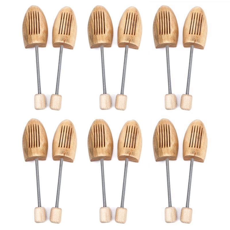 Wooden Shoe Stretcher Men Women Internal Support Shoe Tree Anti Deformation Shoe Trees Shaping Anti Wrinkle Shoe Lasts 2Pcs/4Pcs