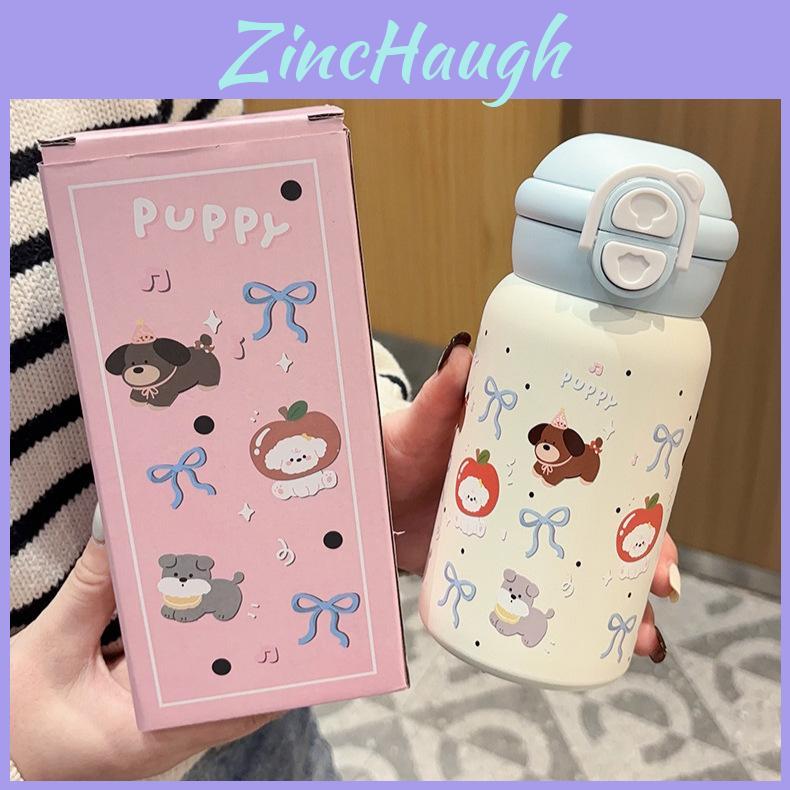 Cute Cartoon Stainless Steel Travel Mug With Lockable Lid For Office Use