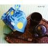 Miyamoto Towel Japanese Made Furoshiki Lunch Cloth Traditional Pattern Okami-san no Ko Ichimatsu Onigiri 5050cm 30043