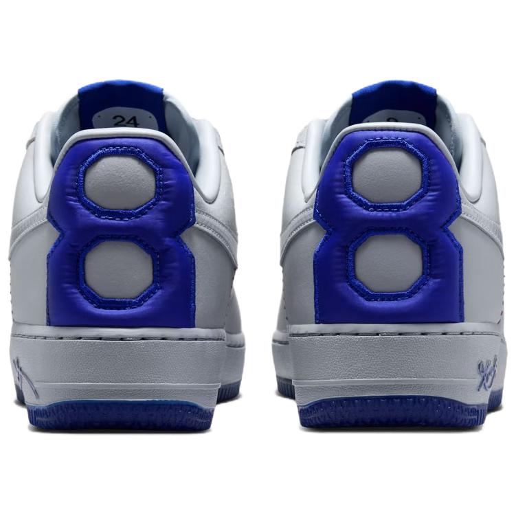 Kobe Bryant x Nike Air Force 1 Low Protro Dodgers Men Sneakers White Wolf-Grey Wolf-Grey-Rush-Blue IQ3920-001