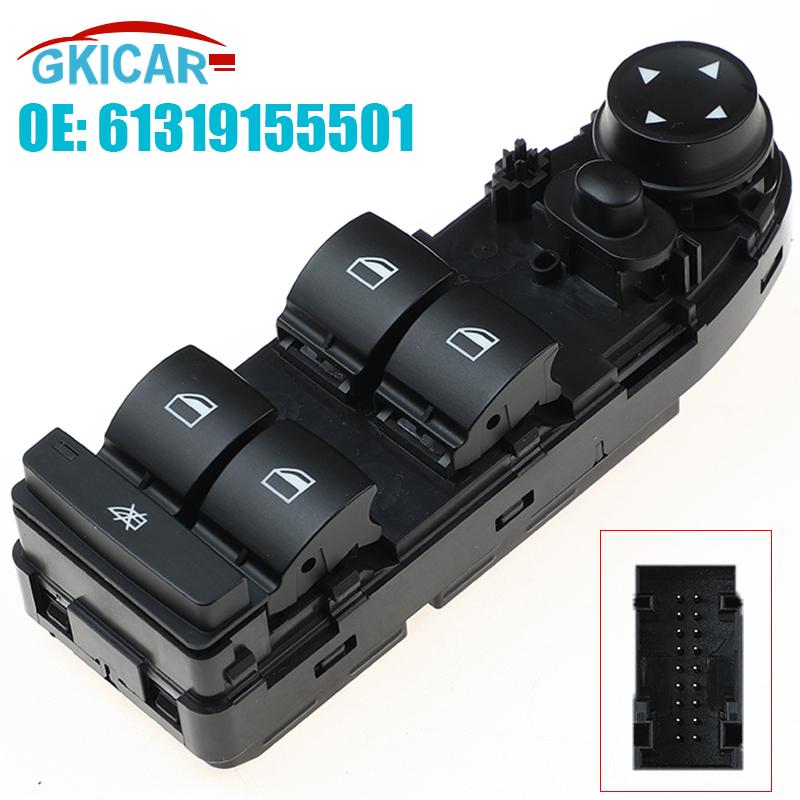 ODIDIO 61319155501 Front 18 Pins Power Window Master Switch 61316948623 61319132127 For BMW 07-14 X5 X6 E87 E90 E91 E70 E71 18P