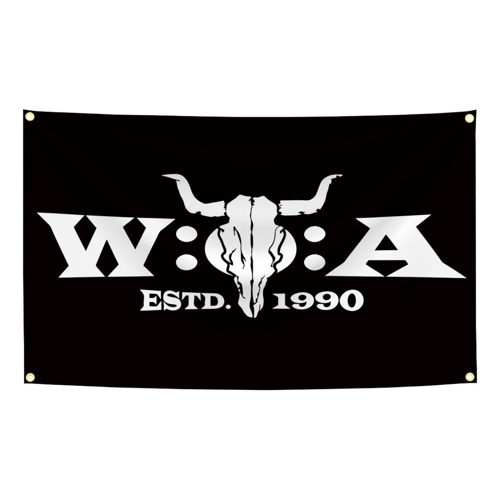 90X150Cm W-Wackens Woa Open Air 1990 Bandiera Arazzo Poliestere Stampa Digitale Stendardo Per Parete Garage Arte Decorazione Esterna