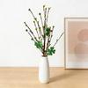 St. Patrick's Day Artificial Shamrock Plant Picks Glitter Four Leaf Clover Berries Stems for Flower Arrangements Irish Vase Home Table Centerpiece