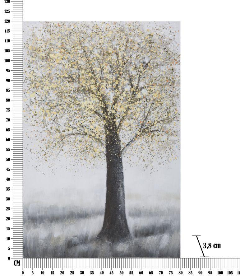 Handmade Wall Painting Tree Simple -A- Cm 80x3,8x120
