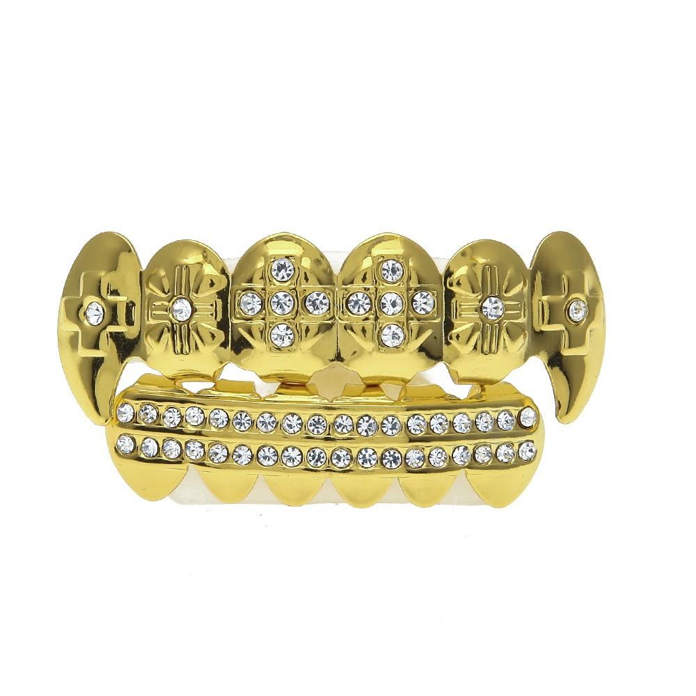 Factory Direct Jewelry Braces Diamond Plated Rap Braces Teeth Grills