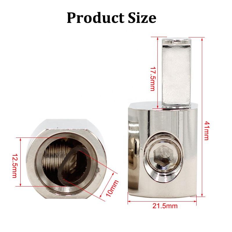 Hight Quality 2 Stinger Power Ground Wire Reducer 0 To 4 Gauge Pin Amplifier Connection