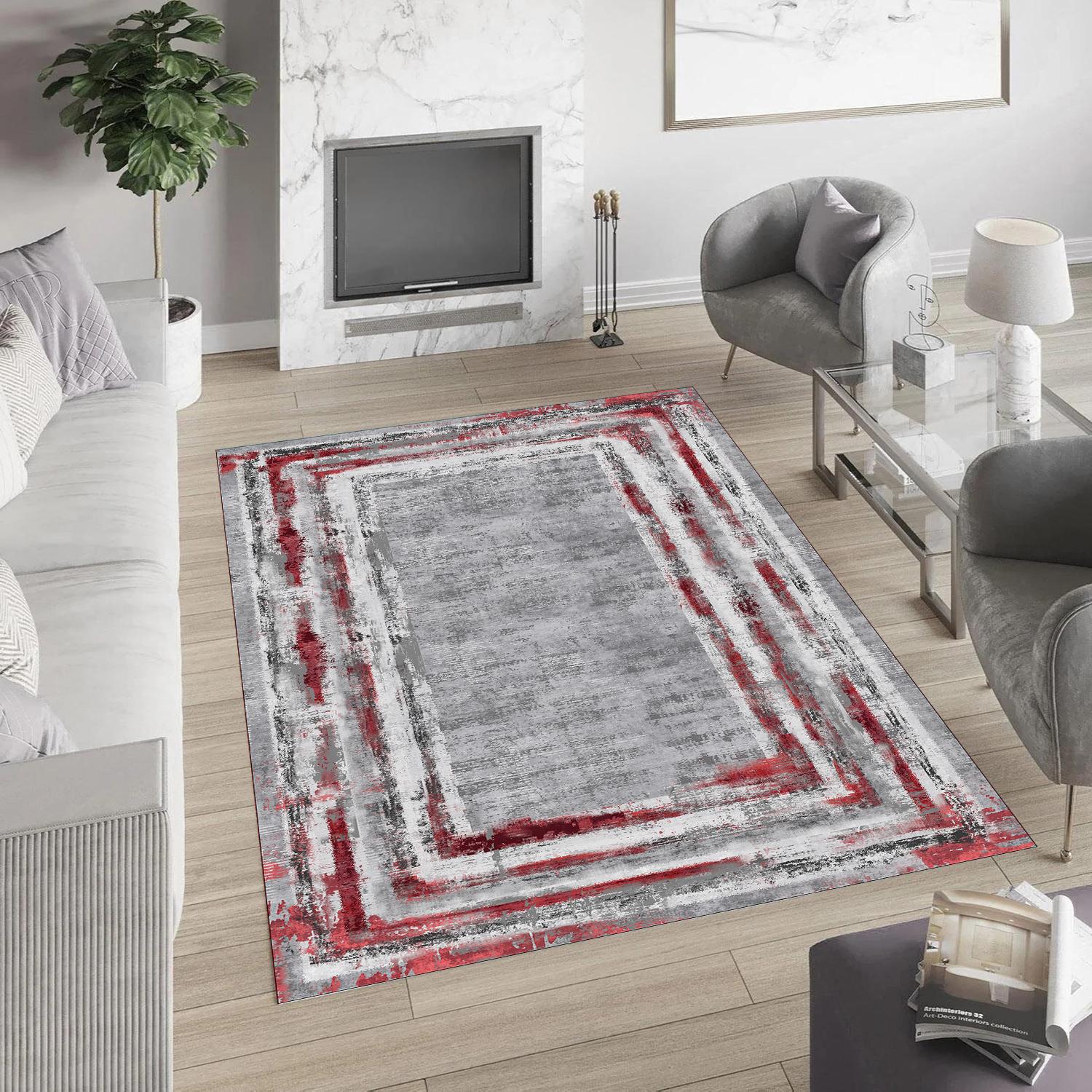 

Eliana Home Washable Printed Carpet LNA150-FNL455 50x80 красный
