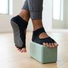 1 Pair Toeless Yoga Socks with Anti-Slip Grip Suitable for Pilates Ballet Barefoot Workouts Open-Toe Athletic