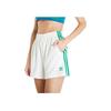Adidas Originals Striped Mid-Rise Loose Casual Shorts Women Bottoms White JH0617