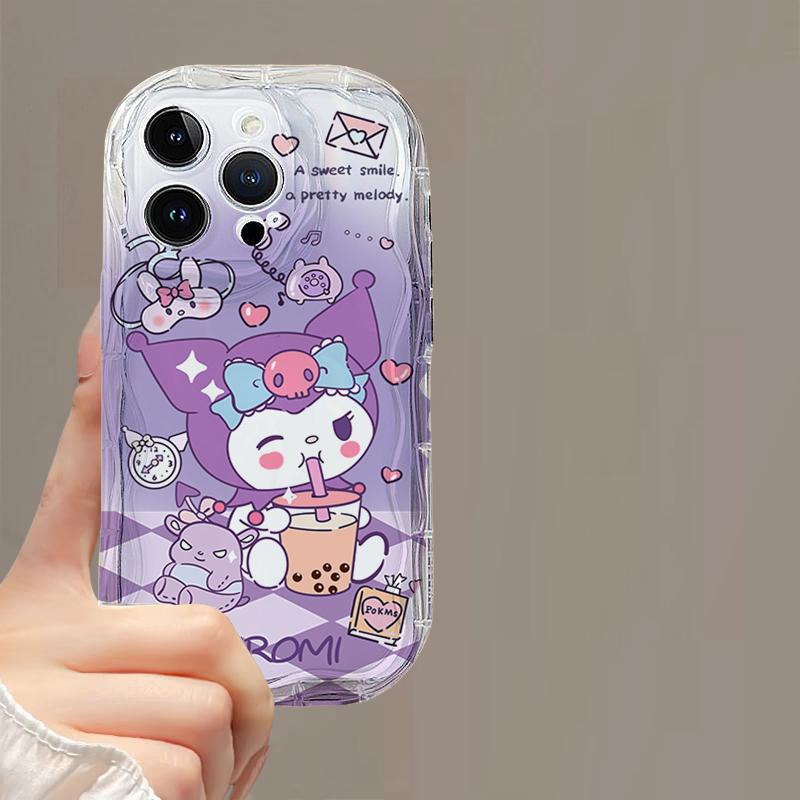 Kawaii Kuromi Melody Phone Case For Samsung Galaxy S26 Ultra S25 FE S24 S23 S22 Ultra Plus FE A57 A56 A17 A54 5G Korean Casing