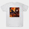 Asian Size Cotton Unisex Tshirt Print T-shirt Halloween T-shirt No-Cut Print Regular Fit