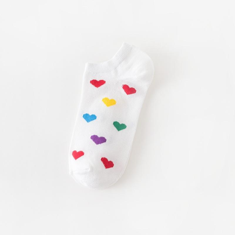 Lady Fashion Wind Pineapple Bird Poached Egg Cow Cartoon Colorful Cotton Sock Girls Ankle Socks
