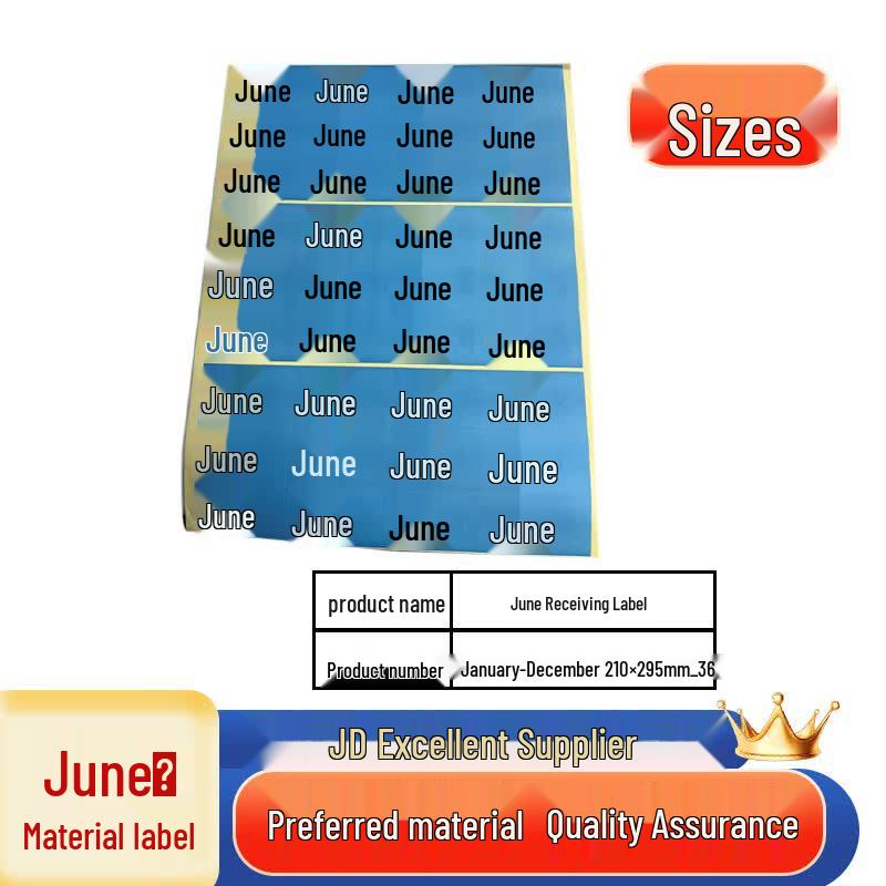 Saizes Monthly Receiving Labels