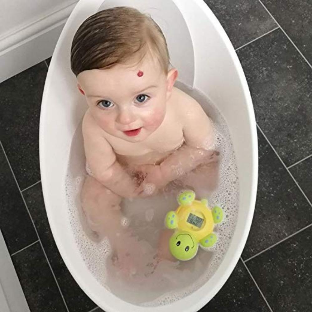 Wasserthermometer für Babybadewanne(Verbesserte Version)Digitales Wassertemperaturthermometer und Raum, schwimmendes Spielzeug für die Badewanne von Kleinkindern