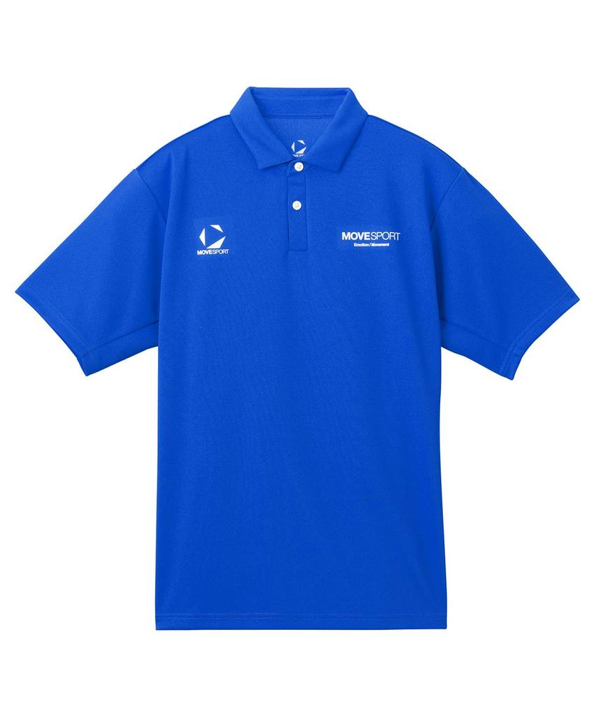Move Sports Descente Short Sleeve Polo Perfect for and BL00 Men's Shirt, Moisture-Wicking, Quick-Drying, Training, Running, Walking, (ST5SHS05M)